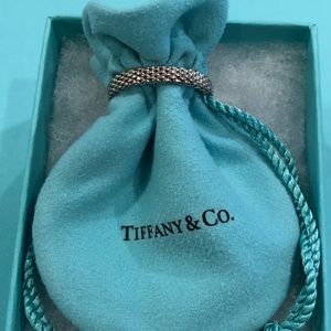 Authentic Tiffany & Co. Narrow Mesh Ring - Size 12 (Never Worn)